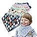 Premium Bandana Bibs for Boys Extra Soft - 8-Pack Baby Boy Drool Bib for Drooling and Teething, Natural Cotton, Hypoallergenic, Organic, Super Absorbent, Bandanas for Infant Boys Girls Toddler, Unisex