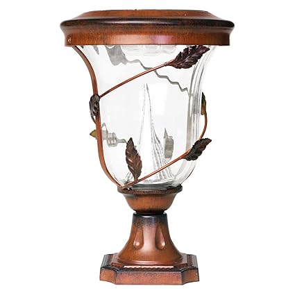 Amazon Com Gama Sonic Gs 113p Flora Pier Lamp Outdoor Solar Light