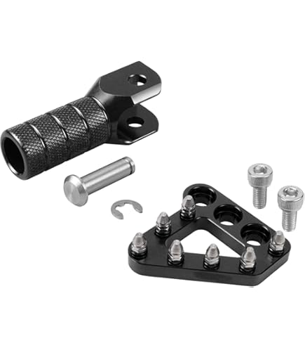 Tusk Folding Shift Lever Stock Black/Orange Tip Compatible With KTM 500 Exc F 2017 2022