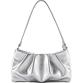 QIRACHIC Women's Clutch Purse, Pleated Evening Handbag, Shoulder Bag with Detachable Chain and Shoulder Strap
