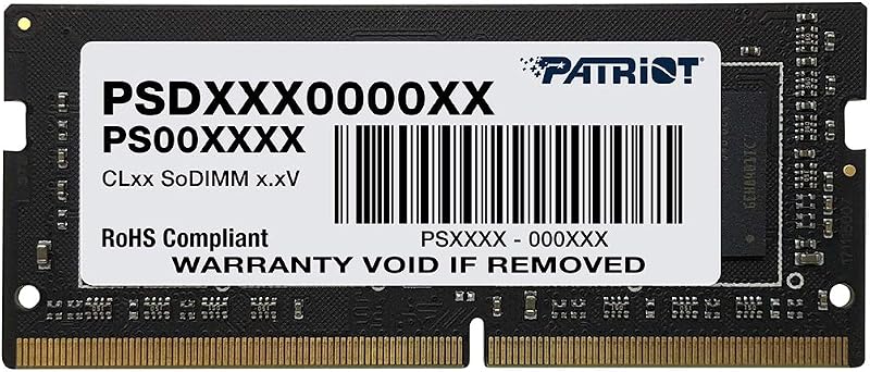 Patriot Signature 8GB DDR4 RAM 2666MT/s CL19 SODIMM Laptop Memory Module