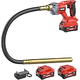 Alloyman Handheld Concrete Vibrator Tool, 600W Brushless Concrete Vibrator with 2 * 4.0Ah Battery &amp; Charger, 3.8ft Flexible Immersion Shaft &amp; Portable Vibrator for Removing Air Bubble