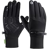 Yunkevivo Winter Gloves for Men Women Waterproof Glove,Touchscreen Gloves Thermal Snow Gloves for Running Cycling Driving
