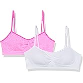 Fruit of The Loom Girls Bra with Removable Cookies, 2-Pack