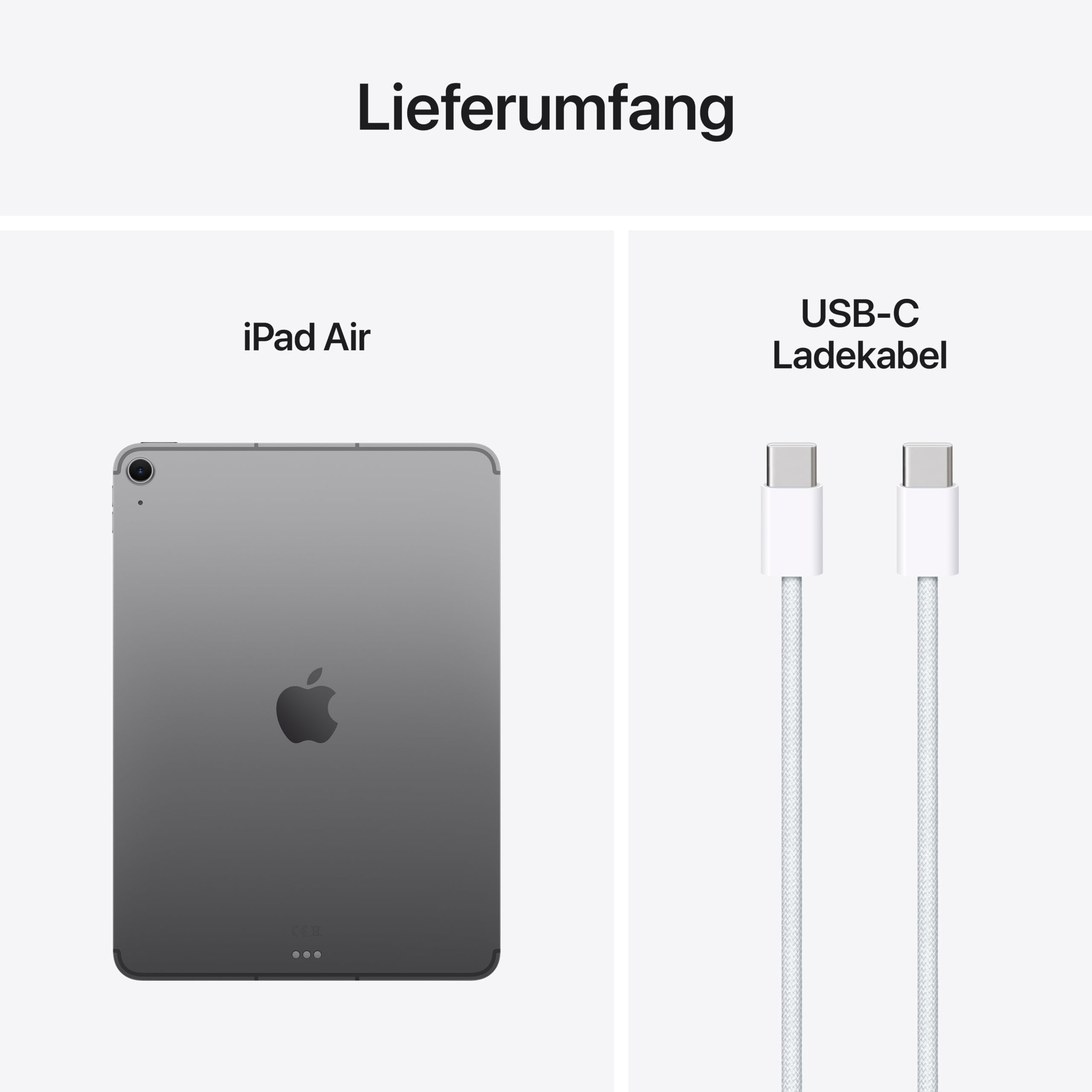 Apple iPad Air 11" mit M3 Chip: Apple Intelligence, Liquid Retina Display, 1 TB, 12 MP Frontkamera/Rückkamera, WLAN 6E + 5G Mobilfunk, Touch ID, Batterie für den ganzen Tag – Space Grau 6