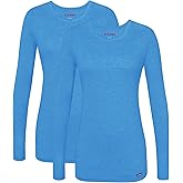 Sivvan Scrubs for Women - Long Sleeve Comfort Underscrub Tee 2-Pack
