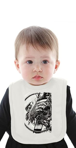 Aliens poster Organic Baby Bib With Ties