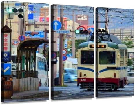 Amazon Co Jp 高知県 海の王迎駅 風景 景色 交通 乗り物 とさでん交通 とさでん後免線 路面電車 鉄道 電車 駅 無人駅 ホーム 安全地帯ポスター パネル 現代壁の絵 壁掛け 部屋飾り 背景絵画 壁アート 完成品 3枚セット すぐ飾る ホーム キッチン