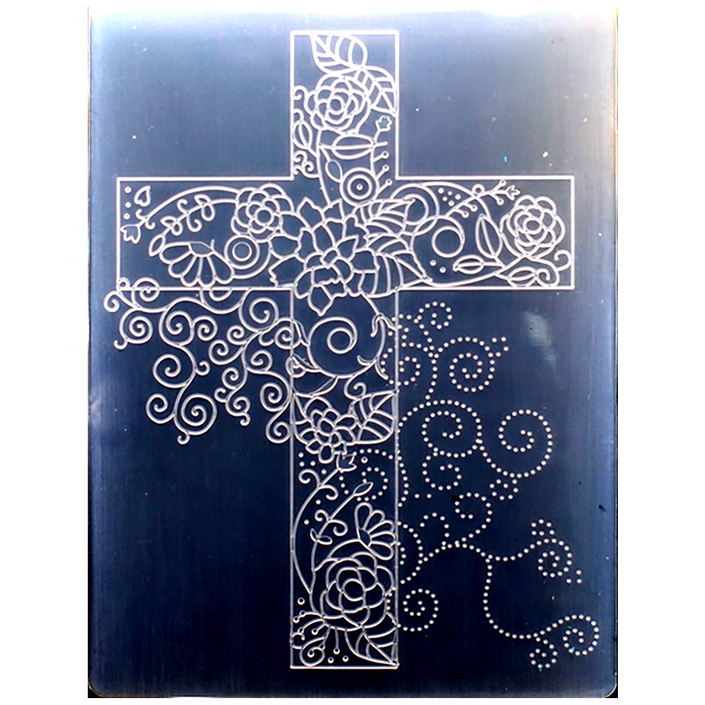 Kwan Crafts Flowers Cross Plastic Embossing Folders for Card Making Scrapbooking and Other Paper Crafts 9031118