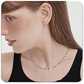 Elegant Boho Beaded Clavicle Chain Necklace for Women by LUXUkisskids, 18K Gold Plated Hypoallergenic 316L Stainless Steel Thin Chain Choker Necklaces, Summer Beach Vacation Jewelry