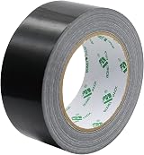 BOMEI PACK Black Duct Tape 3 Rolls 48mm x 32m Reinforced Cloth Water Resistant view 2