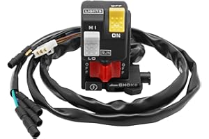 JAVIK Compatible with Honda FourTrax 300 TRX300 Start Stop Switch Button Left Handlebar Headlight Light Kill Control Switch,OEM# 35200-HC4-004 35200-HC5-000 35200-HC5-010