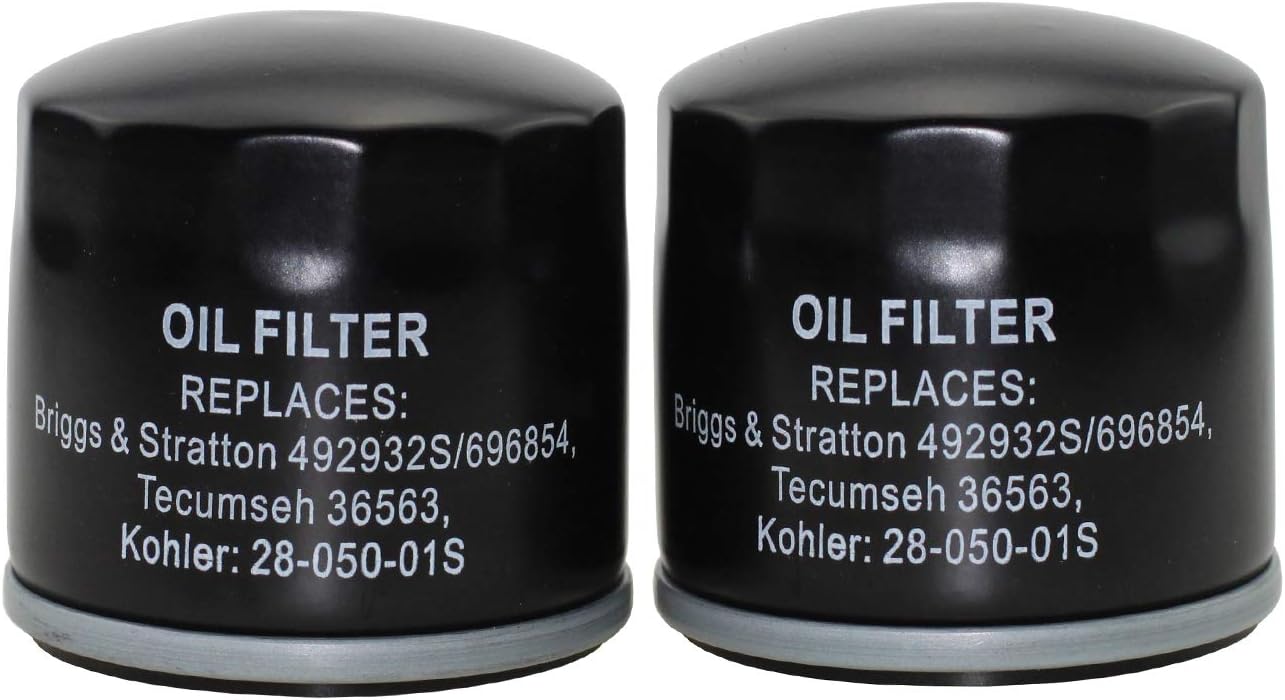 Parts Camp 492932S Oil Filter for Briggs & Stratton Engine Replace 7045184 Oil Filter 492932 Kawasaki 49065-7002 Fit Kohler 28-050-01S Stens 120-485: Garden & Outdoor