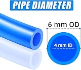 ERGAOBOY Blue Polyurethane PU Air Hose Pipe Tube 6mm OD 4mm ID 10M view 3