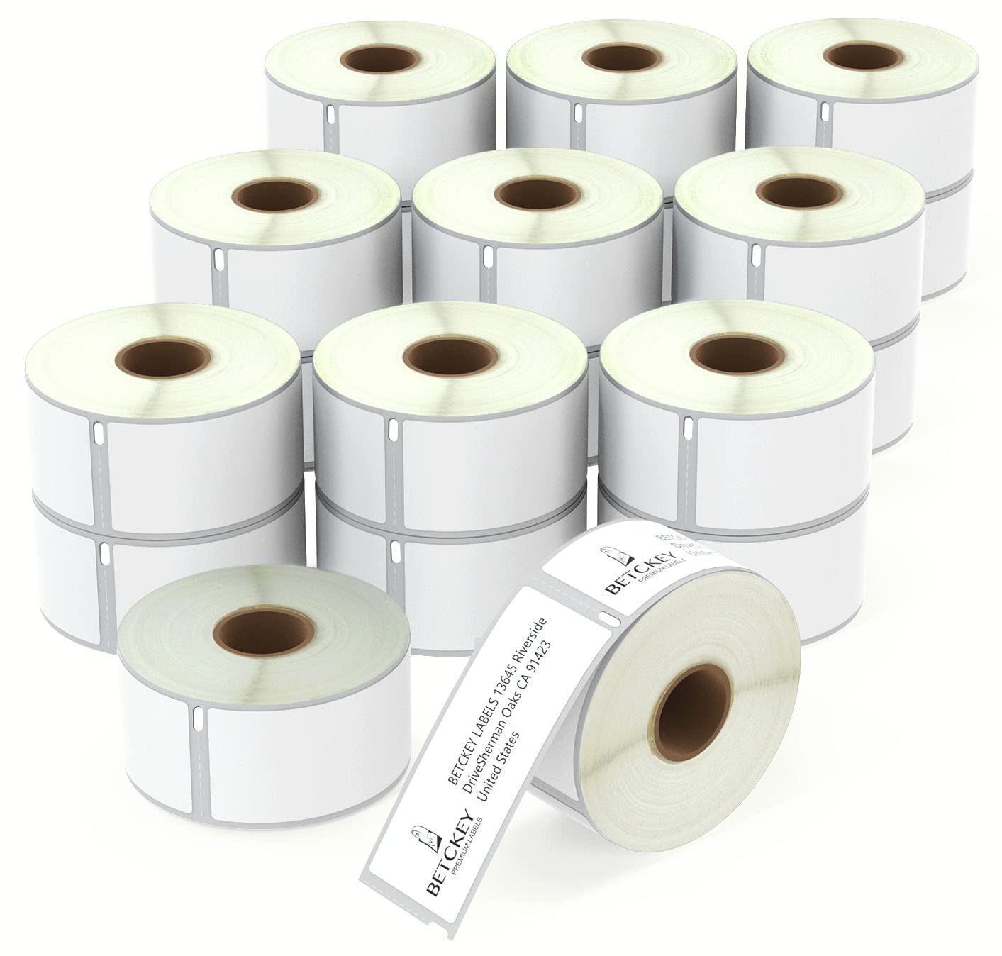 BETCKEY - 20 Rolls 99012 Self-Adhesive Labels Compatible with DYMO S0722400, 36mm x 89mm, 5200 Large Address Labels Compatible with DYMO LabelWriter 450, 4XL, NOT Fit 550 or 5XL