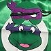 STARKMA Cartoon TMNT Costume 4 Thermal Pransfer Satin Cape with Felt Mask