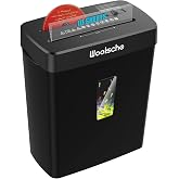 Woolsche Paper Shredder for Home Office,10-Sheet Cross Cut,3.43 Gal Basket | P-4 Security Level,3-Mode Design - Shreds CD and Credit Card,Durable,Fast and Jam Proof for Home Office (ETL Certified)