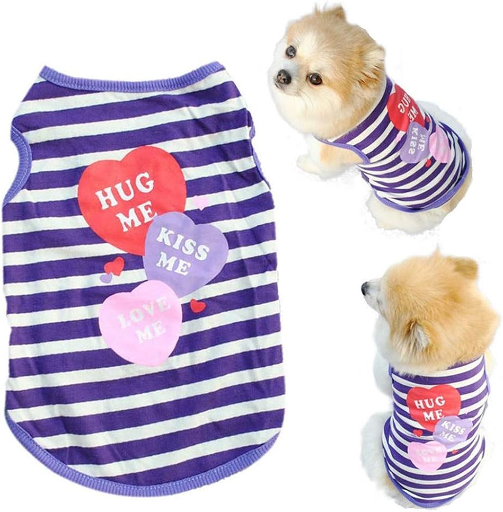 Howstar Pet Shirt, Printed Puppy Shirt Dog Clothes Soft