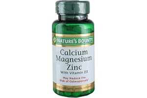 Nature's Bounty Calcium-magnesium-zinc Caplets, 200 Caplets (2 X 100 Count Bottles)
