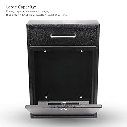 KYODOLED Steel Key Lock Mail Boxes Outdoor, Locking