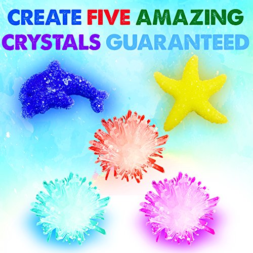 Crystal Growing Kit For Kids - Evviva Sciences - Science Kit To Make & Grow Rocks, Crystals, Gems - Easy All Inclusive Set - Chemistry, Geology & Learning Experiment Toy - w/ eBook