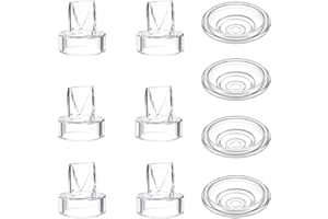 IVARONAL 6pcs Duckbill Valves and 4pcs Silicone Diaphragm Compatible with Momcozy S12 Pro/S9 Pro Wearable Breast Pump Accessories,Mom Cozy Breast Pump Replacement Accessories