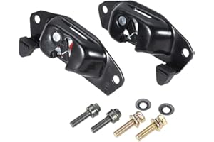 Left Right Tailgate Latch Lever Rear Gate Lock Latch with Striker Bolts, Replacement for 1999-2007 Chevy Silverado GMC Sierra