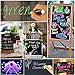 Liquid Chalk Markers - 8 Colored Erasable Chalk Pens + 8 Reusable Labels, Dry/Wet Erase Chalkboard Markers Perfect for Window Paint, Stencil Maker