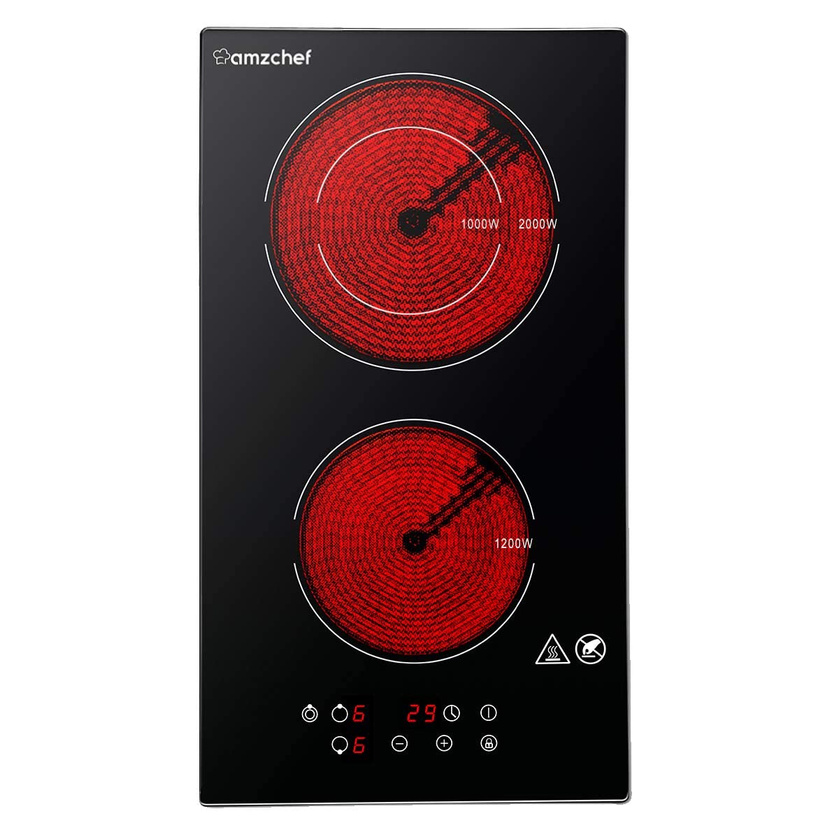 Domino-placa-vitroceramicaAMZCHEF-electrica-vitroceramica-con-superficie-de-vidrio-negro-pulido-control-tactil-y Domino-placa-vitroceramicaAMZCHEF-electrica-vitroceramica-con-superficie-de-vidrio-negro-pulido-control-tactil-y
