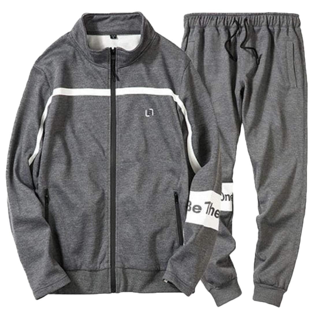 Buy MK988 Men's Sports Jogging Jacket and Pants 2 Piece Running ZipUp
