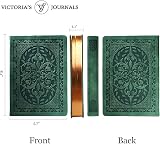 VICTORIA'S JOURNALS Leatherette Vintage Journal 5.7 x 8.1 Ruled 320 pages view 2