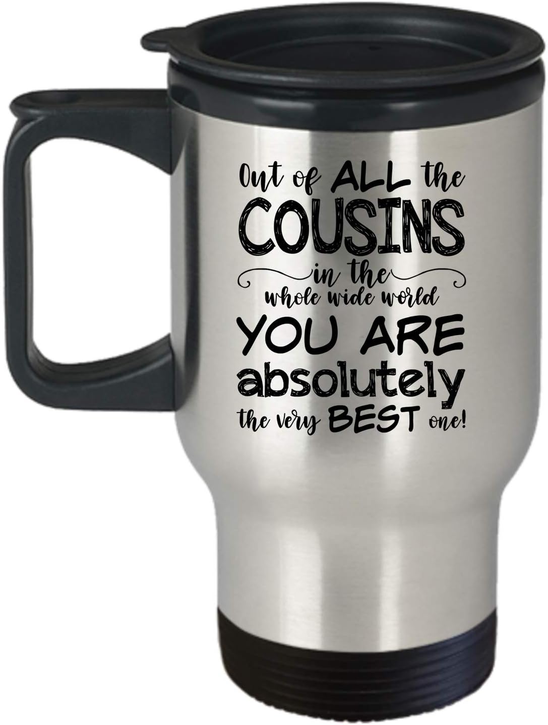 Amazon Com Grammy Travel Mug Bb29b World S Best Ever Number 1 No One Insulated Tumbler Gift Coffee Tea Cup Novelty Stainless Steel With Handle And Lid Non Spill 14 Oz Kitchen Dining