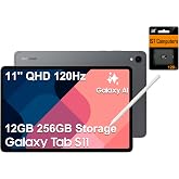 Samsung Galaxy Tab S11 AI Tablet, 11" 120Hz AMOLED 2X, 128GB Storage + 128GB SD Card, 12GB RAM, S Pen, 2K+ Touchscreen, Ultra-Light, Slim Tablet,18-Hr Long Battery Life, 13MP + 12MP Camera, SM-X730