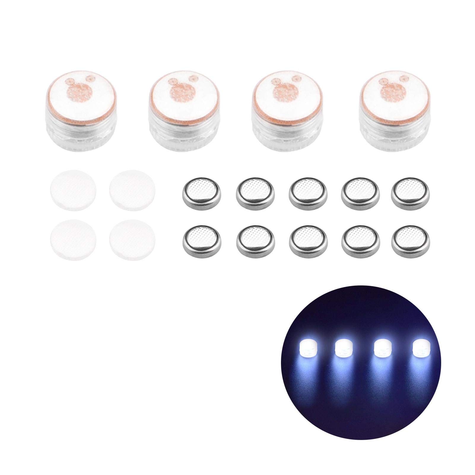 4pcs Drone LED Signal Lights,Drone Night Flying LED Light,Drone Strobe LED Light,Drone Warning Light Night Navigation Light Searchlight for Mavic Air 2/Mini/Pro/Spark/2 Pro