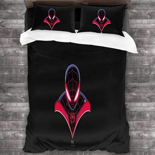 Amazon Com Mvntoo Classic Bedding Set Spiderman Miles Morales Art 0m 90x90 Inch Comforter Bedding Sets Home Kitchen