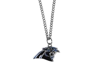 NFL Siskiyou Sports Fan Shop Carolina Panthers Chain Necklace with Small Charm 22 inch Team Color