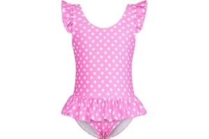 Vieille Toddler Little Girls One Piece Swimsuits Ruffles Bathing Suits Mermaid Dinosaur Swimwear 2-7T