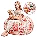 Stuffed Animal Storage Bean Bag - Kids Comfy Chair and Extra-Large Toy Organizer. Сover Only. Stuff, Zip and Sit. 38
