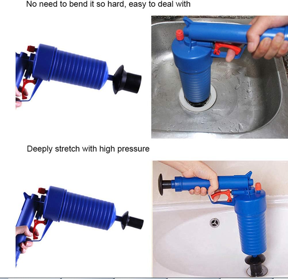 Lazmin Air Drain Blaster, ABS+PVC Safety Valve Drain Clog Remover ...