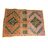 Mogulinterior Vintage Wall Tapestry Hand Embroidered Patchwork Wall Hanging Boho Home Decor 60x40