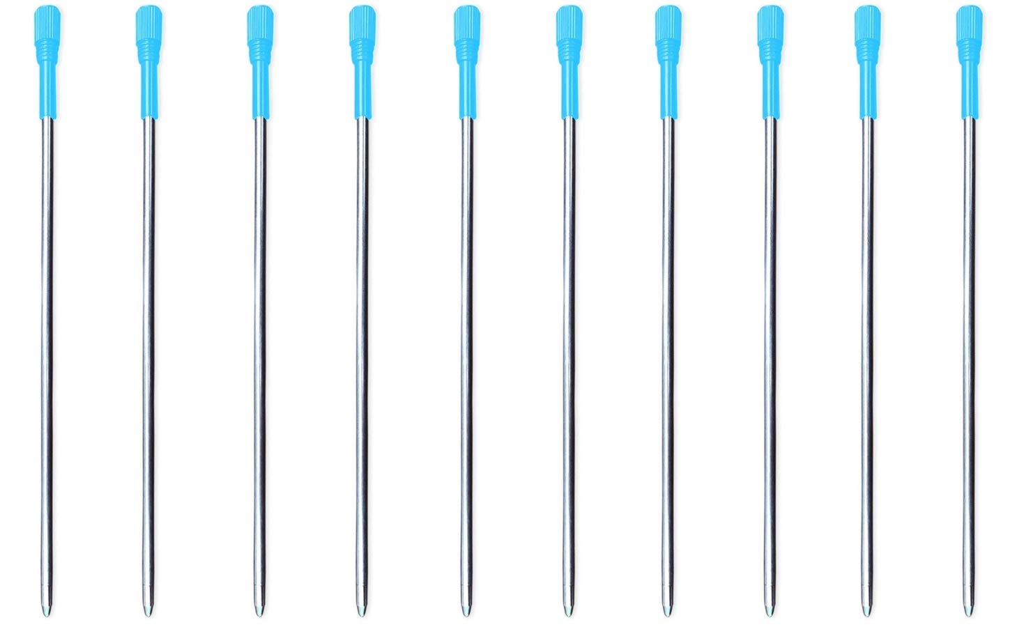 Refills Compatible with Swarovski Stardust Crystal Elements Filled Ballpoint Pen (10 Blue Ink)