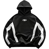 SHENHE Men's Graphic Hoodie Pullover Loose Fit Long Sleeve Fall Fashion Sweatshirt Streetwear