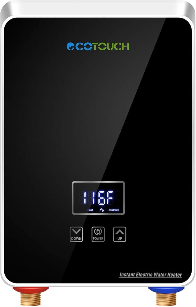 Tankless Water Heater Electric 240V, On Demand Hot Water Heater Digital