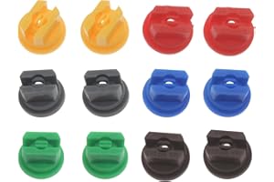 HAJXZH 12PCS High Pressure Spray Nozzle Tip Set Agricultural Flat Fan Shape Sprayer Replacement Parts for Agricultural Equipment