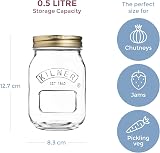 Kilner Preserve Jar Set of 3 0.5L Round Glass Screw Top Jars view 5