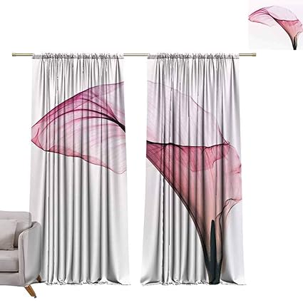Amazon Com Blackout Grommet Curtains A Bright Pink Anthurium