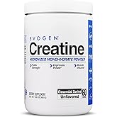 Evogen Creatine Monohydrate Powder - Micronized Creatine for Women & Men | Pure Creatine Powder Supplement for Strength, Power & Recovery | Unflavored | 60 Servings