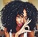 YOURWIGS Short Curly Wigs for Black Women Afro Kinky Synthetic Hair Fluffy Wavy Wigs with Wig Cap Z073