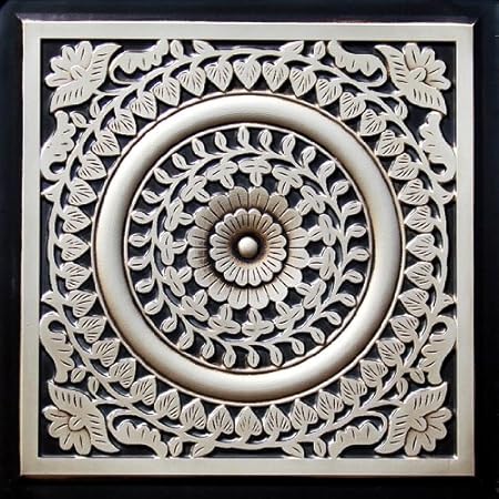 Amazon Com 211 Faux Tin Ceiling Tile Glue Up 24x24 Antique