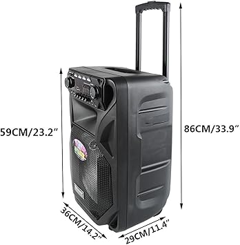 anko bluetooth dj pa speaker